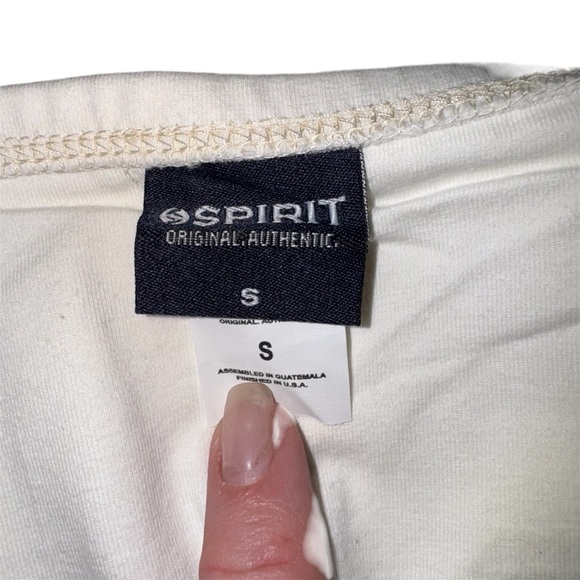 Spirit‎ Jersey White Tube Top Sleeveless Casual Basic Crop Top Bandeau - Picture 4 of 5
